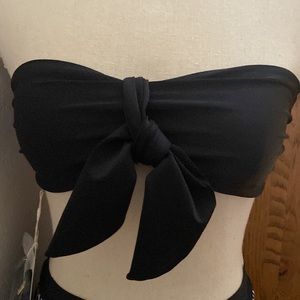 Chelsea & Violet Black Swimsuit Top, Size: S (NEW), Removable Padding and Strap